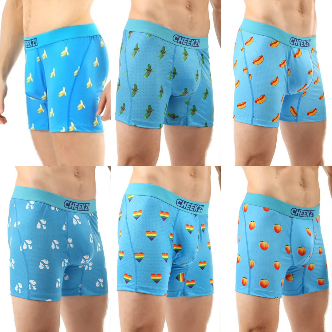 Saucy 6-Pack Funny Boxer Shorts